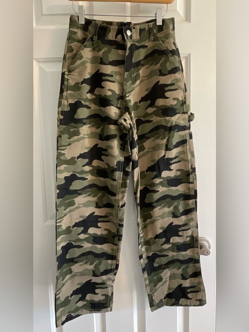 Streetwear Society Camouflage Cargo Pants - Olive Green/Black/Tan